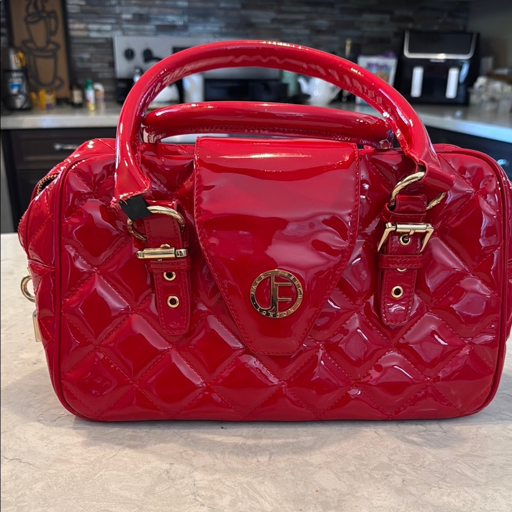 Red Patent Leather Handbag - Jack French